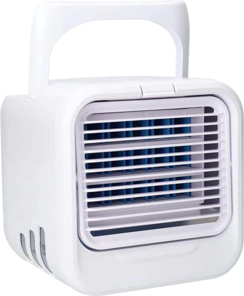 Draagbare Mini Air Cooler met 3 Snelheden en LED Verlichting
