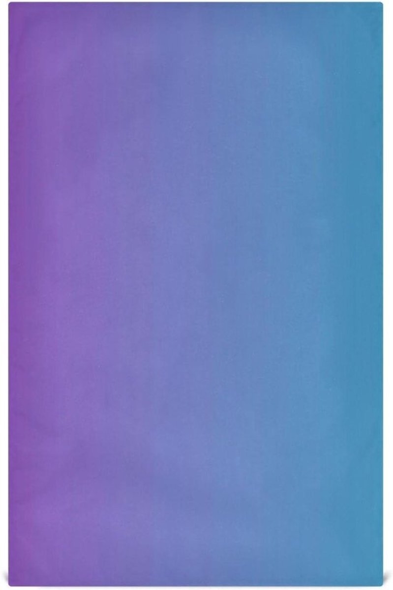 Theedoeken Set - Keukendoeken Vaatdoeken - Keukenwerk - Gedrukte Polyester Stof - 71x45 cm - Turkoois Blauw Paars Gradiënt
