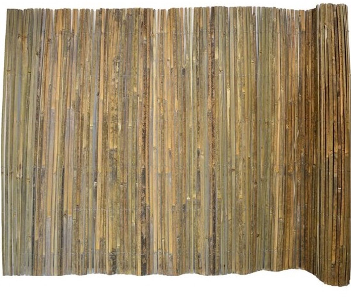 Bamboe Privacymat - Zichtdoek Tuin - Creëer Privacy - Weerbestendig Bamboe - 120x600cm - Natuurlijk