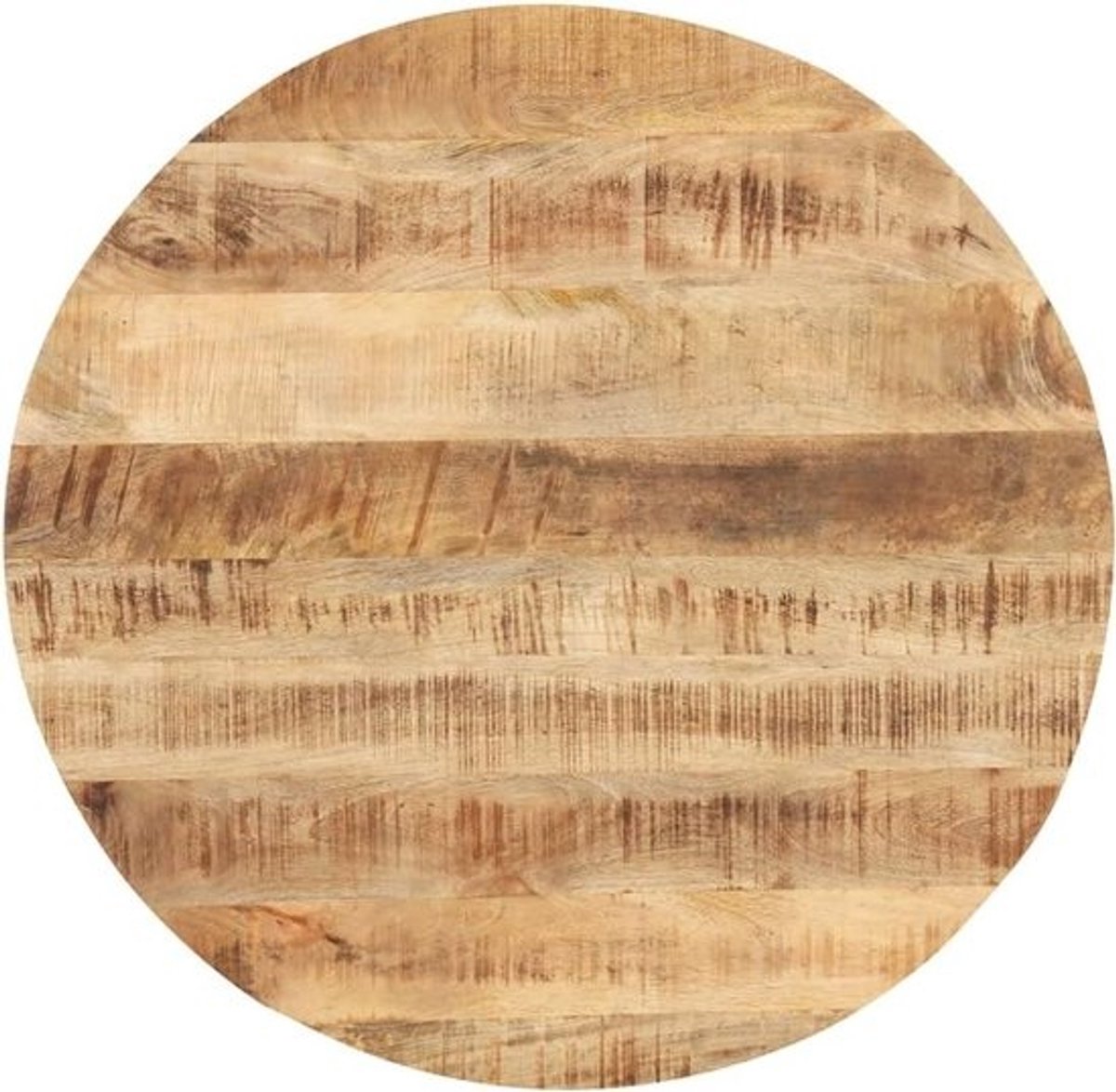 Tafelblad Massief Hout - Rond Tafelblad - Tafel Opknappen - Duurzaam Mangohout - 60 cm Diameter - Natuurlijk Hout
