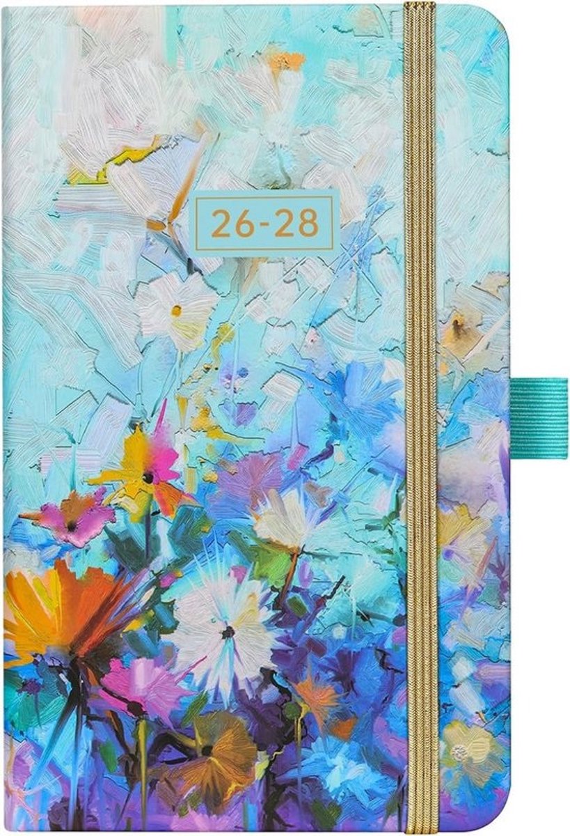 Zakplanner 2025 2026 2027 2028 - Compacte 3-jarige maandplanner met maandoverzicht en notities