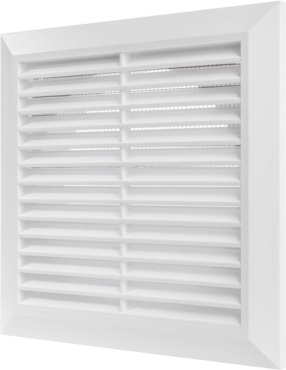 Luchtuitlaat Rooster - Ventilatierooster - Badkamer Ventilatie - Ingebouwd Gaasscherm - 15 cm Diameter - Wit