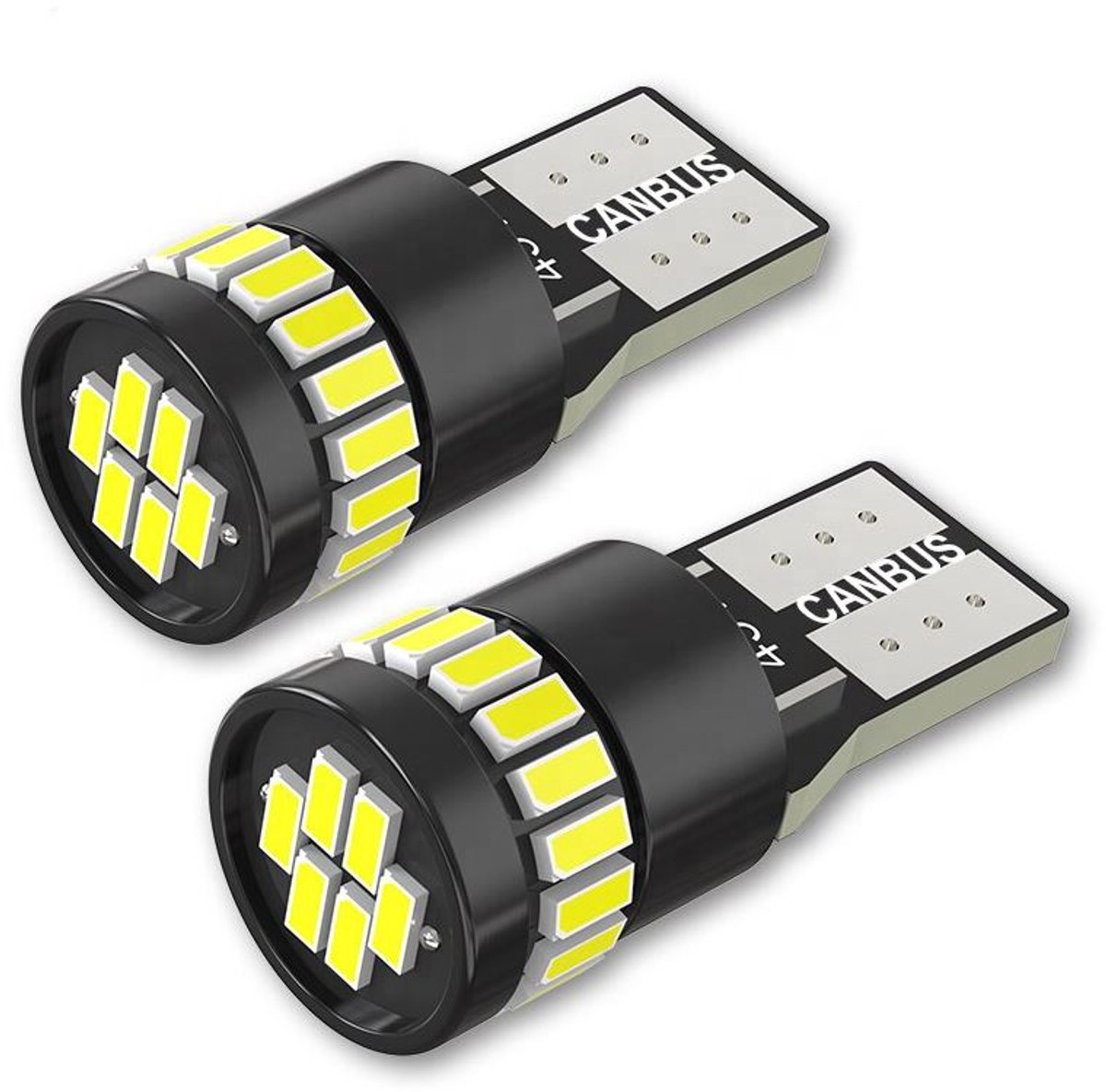 Scoby - LED Autolamp - T10 LED-lamp - W5W CANbus - Car LED Light - 2 stuks - 12V-24V - 26 SMD - 6000 K - Wit