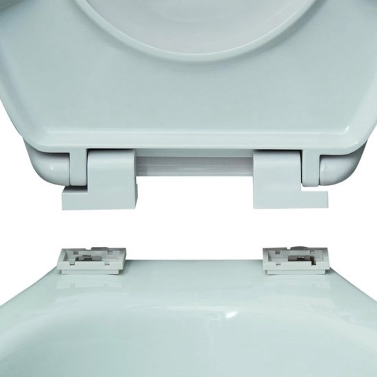 Toiletbril Blauw 45.5 x 37 cm met Zachte Sluiting - 29 Stuks