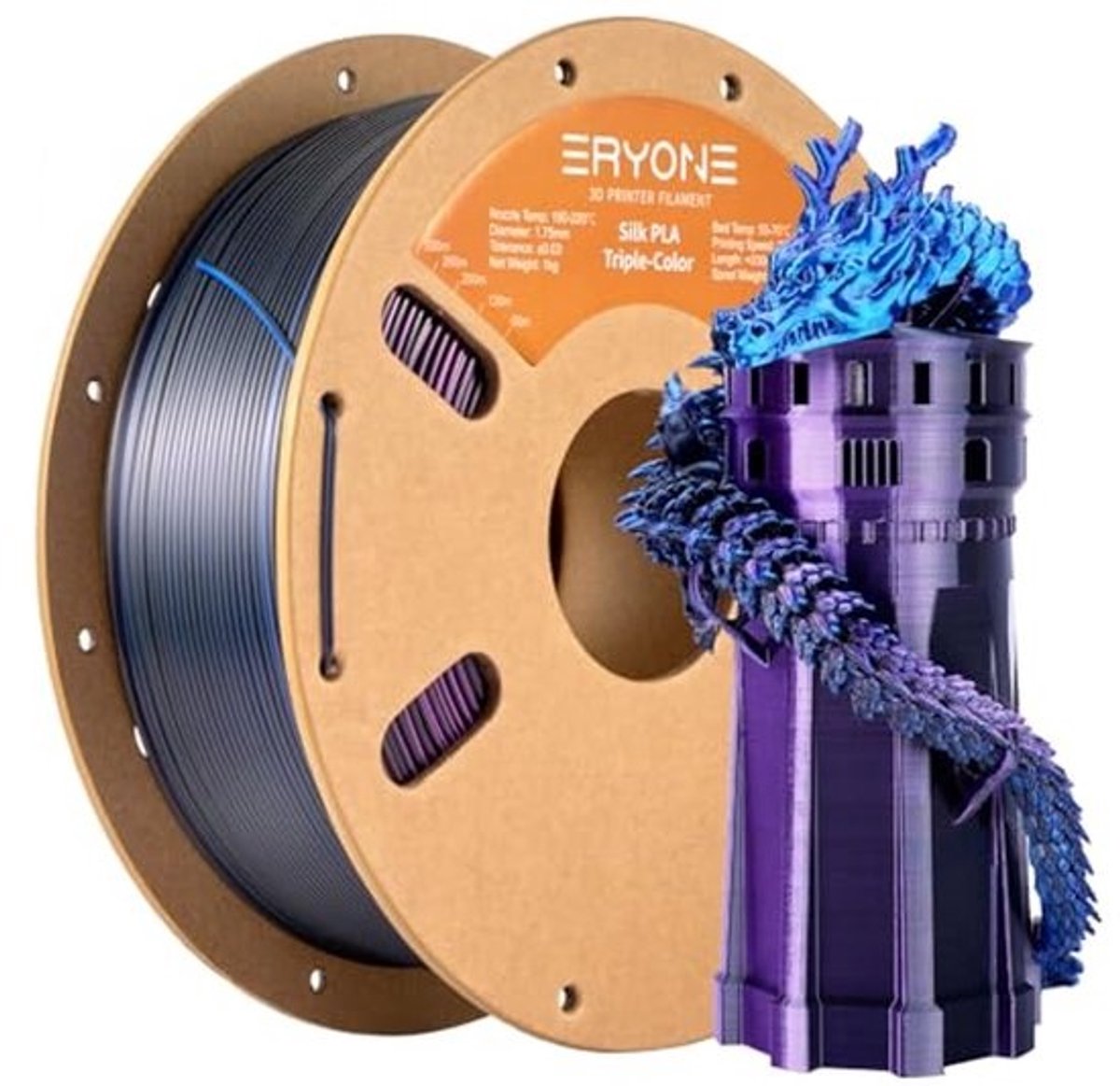 Tri Color Silk PLA Filament 1.75mm voor 3D Printer - Diverse Kleuren