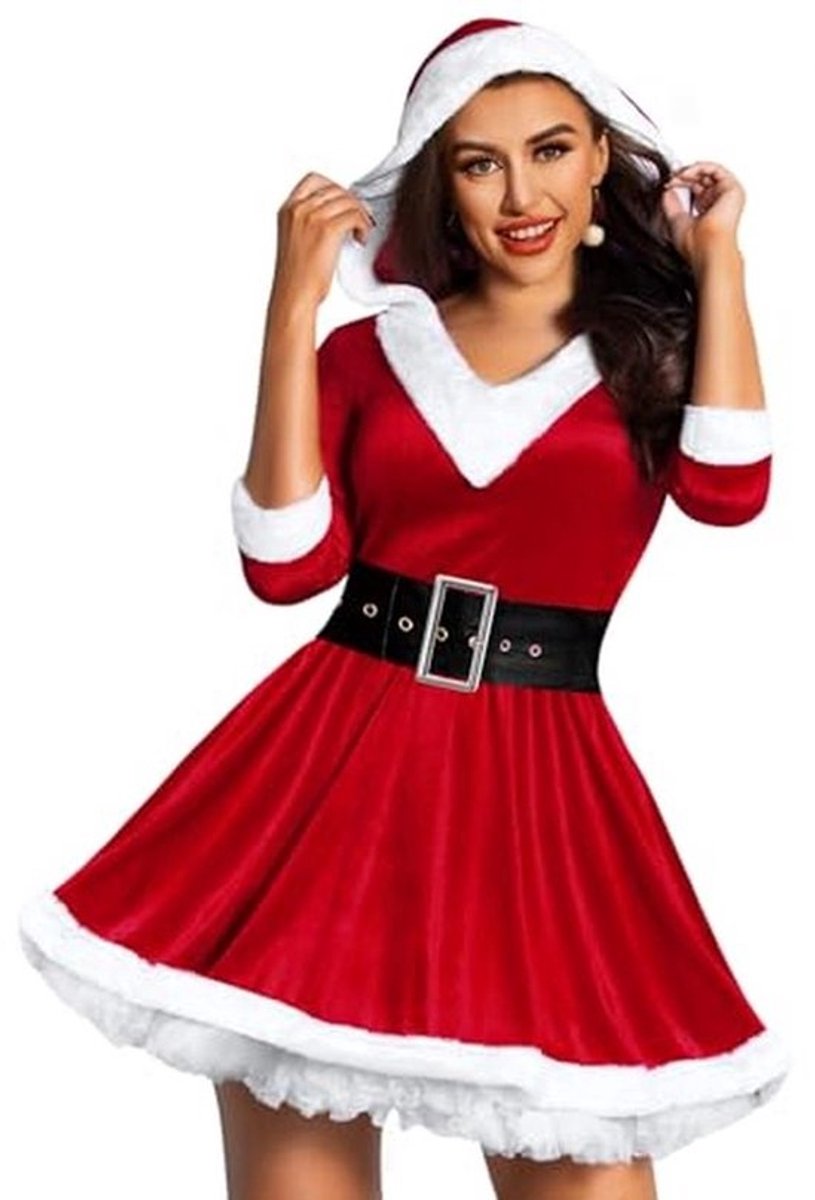 Kerstlingerie voor Dames - Sexy Kerstmankostuum en Babydoll Nachtjurk