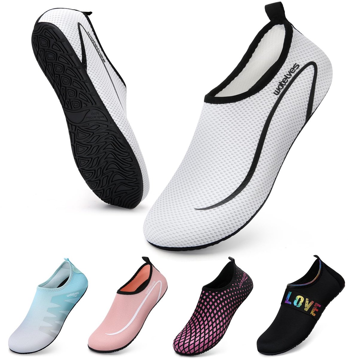Waterschoenen Duikschoenen Badschoenen Dame Heren Antislip Superlicht Snel Drogen Surfen Strand Zwembad Uniseks（Linie - ShopVlot