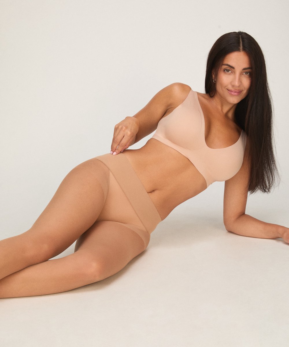 Hunkemöller Tight 20 Denier Seamless Velvet Touch Beige