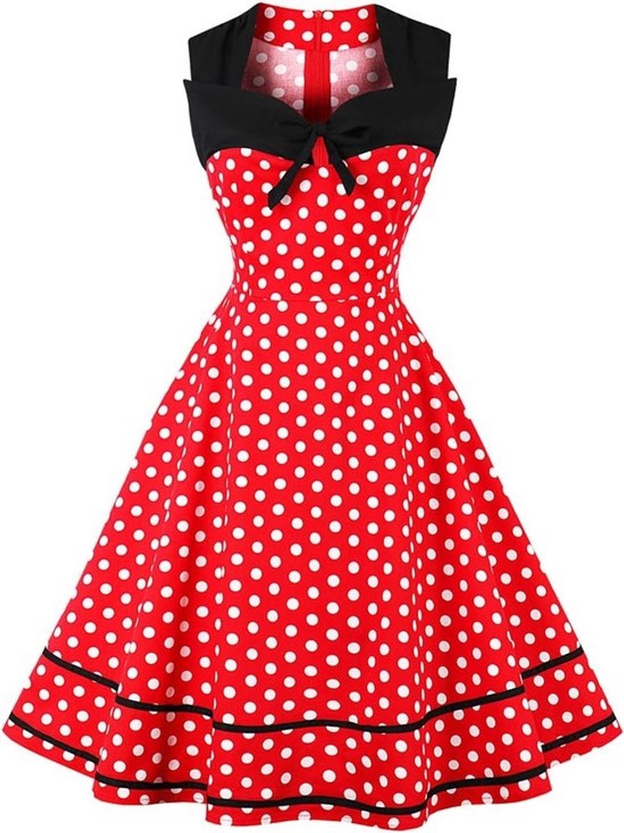 Elegante A-lijn Jurk Dames Katoen Knielengte Feestelijk Zomer Cocktail