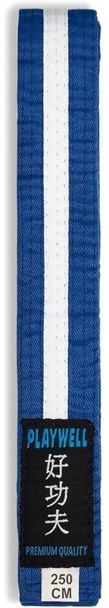 Kleurrijke Gradatieband met Witte Streep voor Vechtsporten - Karate, Judo, Taekwondo