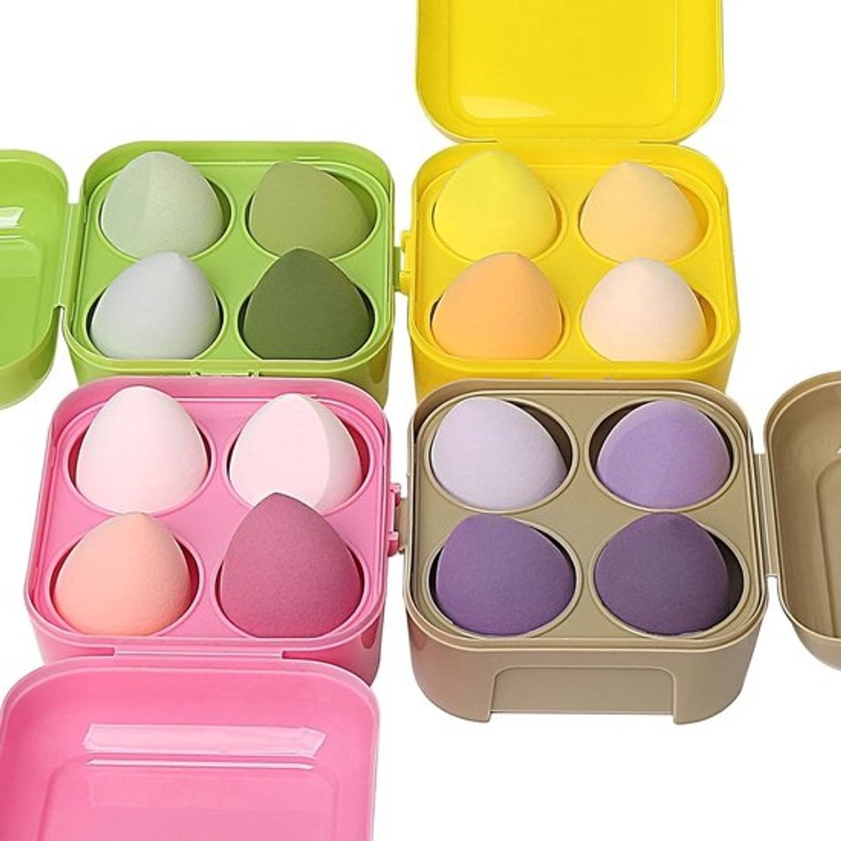 Make-up Spons Set – 4 tot 8 Stuks – Voor Foundation en Concealer – Zonder Merk