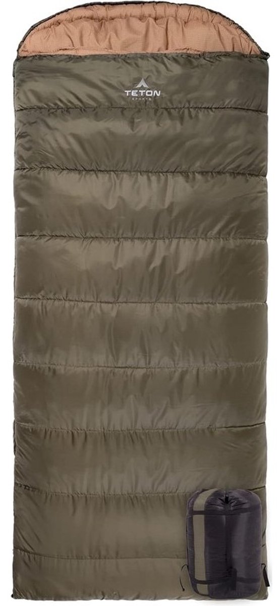 XXL Slaapzak voor Koud Weer tot -18°C - Comfortabele Mummieslaapzak met Compressiezak