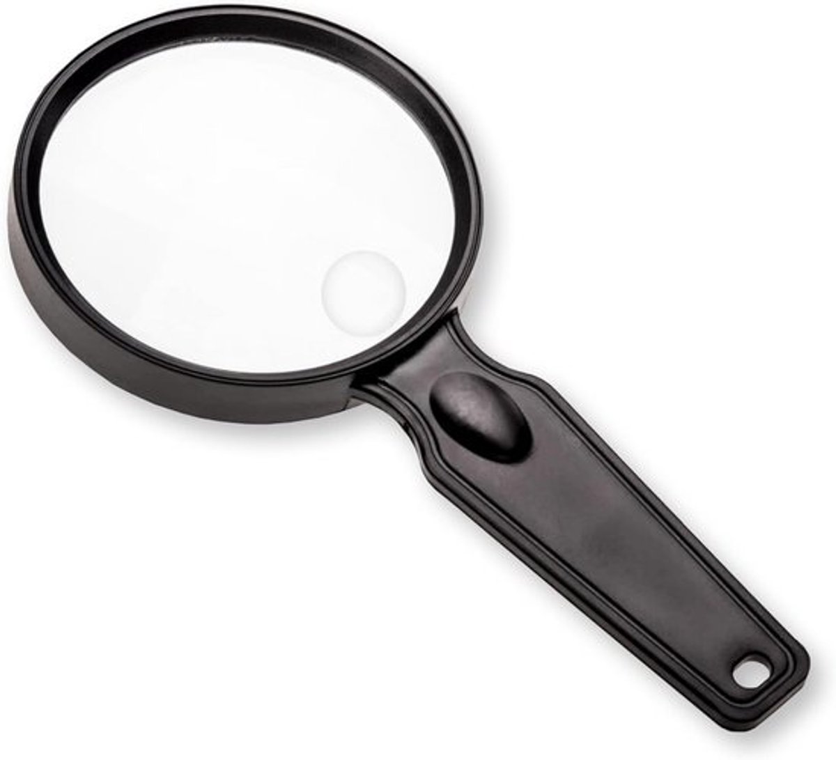 Compact en Lichtgewicht Handheld Vergrootglas 2x met 4.5x Spotlens voor Lezen en Hobby