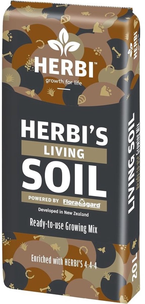 Biologische Aarde - Levende Grond - Planten Groei - Microbieel Verlevendigd - 20 Liter - Bruin