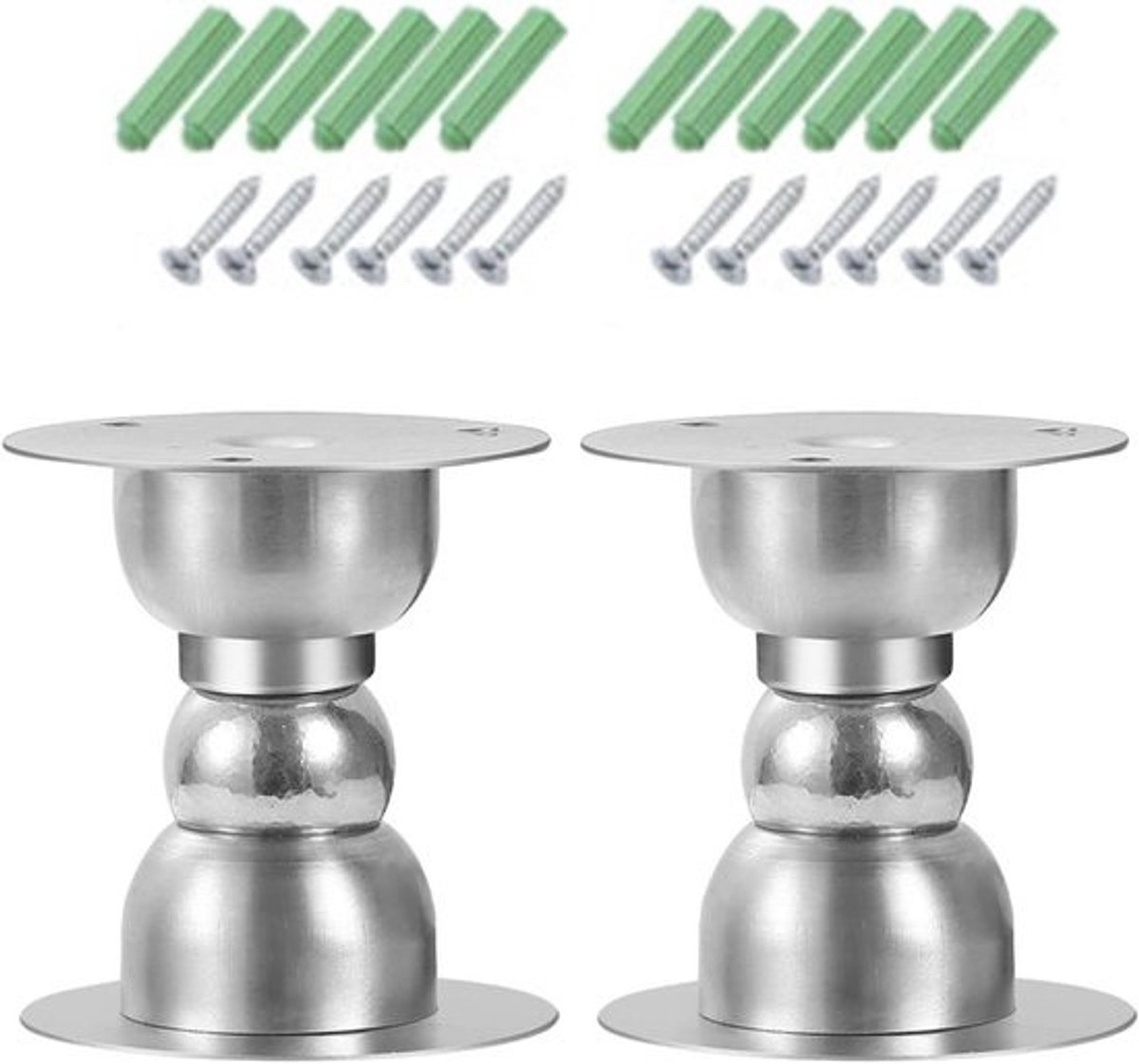 RV Deurstopper Houder - Camper Deurstopper - Voorkomt Deurklappen - Magnetische Sluiting - 12 x 10.2 x 5.7 cm - Zilver