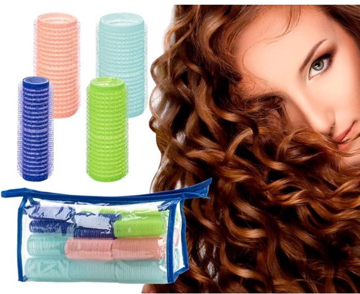 Thijox - Krulspelden 's Nachts Haarkrullers - 24 Stuks - Hittevrije Krullen - Zelfklevende Krulspelden - Geschikt voor Alle Haartypes - Ideaal voor Fe