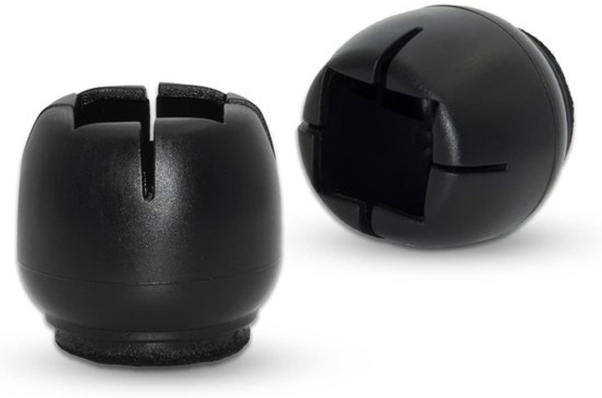 Stoelpootdoppen Beschermers - Meubeldop Vilt - Vloeren Beschermen - Zonder Krassen en Geluid - 45-51 mm - Zwart