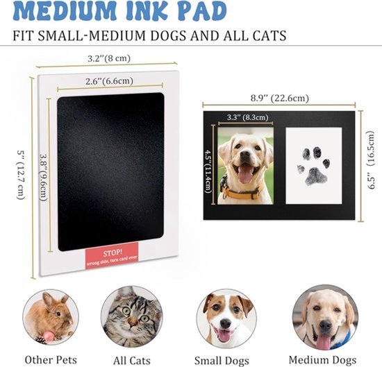 Pootafdruk Kit - Honden Kat - Herinneringen Maken - Vlekkeloze Afdruk - 3279 x 2431 cm - Niet gespecificeerd — afbeelding 3