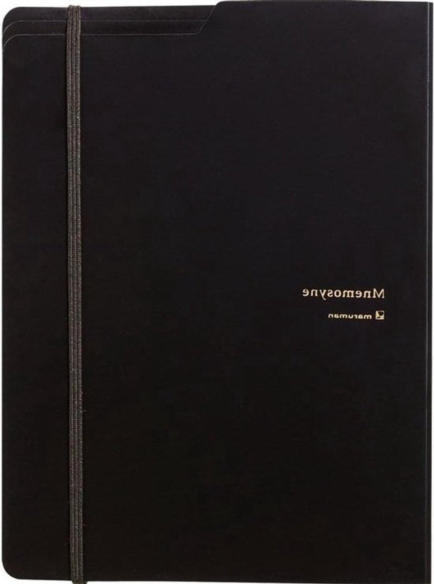 Notitieboek met Map - Schrijfblok Agenda - Ideeën Vastleggen - Hoogwaardig Japans Papier - A5 - Zwart