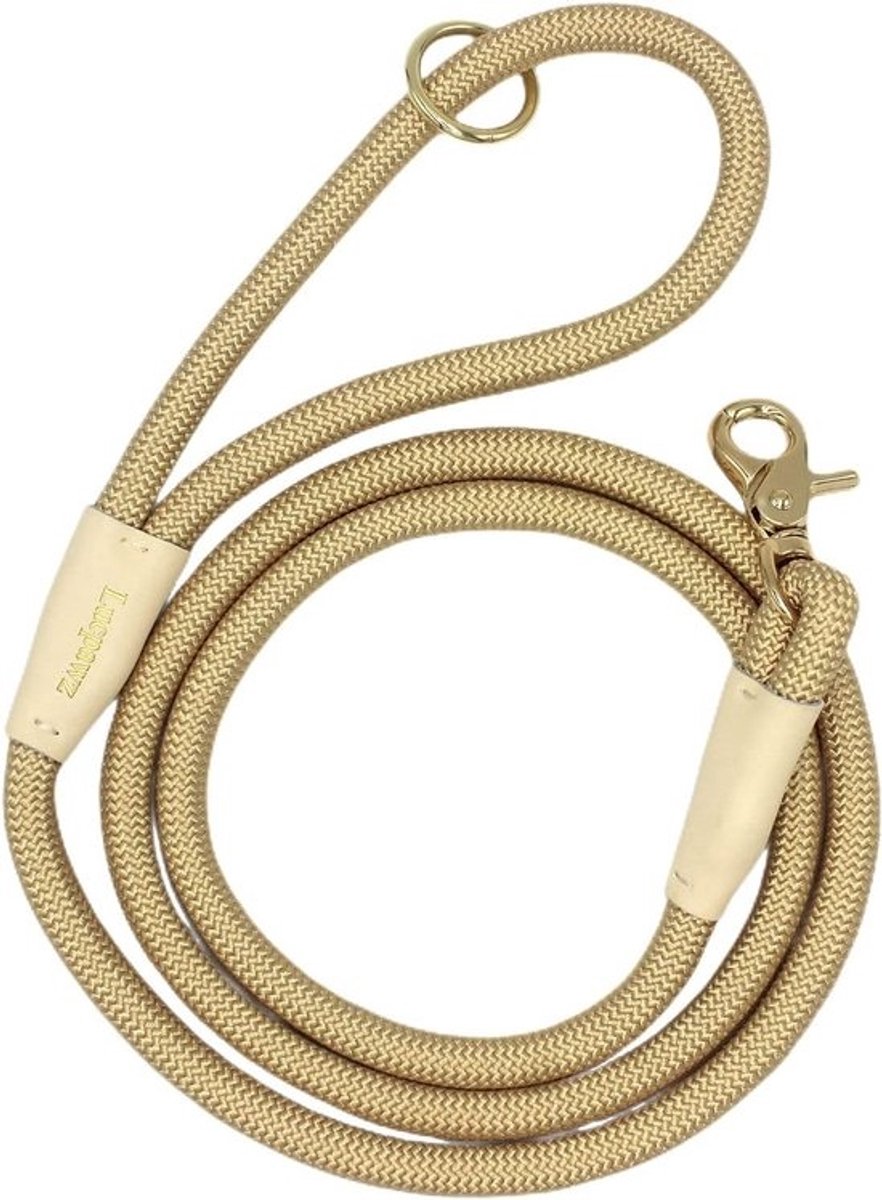 Huisdier Riem - Hondenlijn Touw - Veilig Uitlaten - Sterk Nylon Materiaal - 15 Meter Lengte - Goud