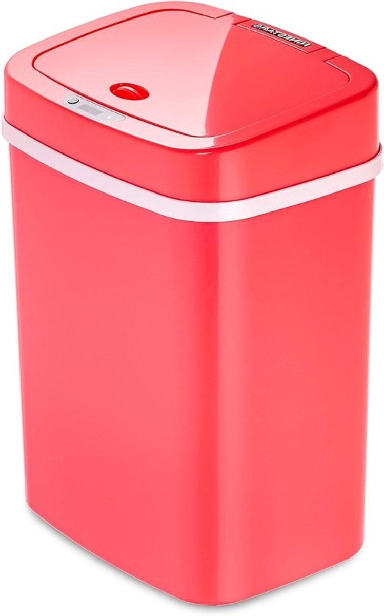 Bewegingssensor Prullenbak - Automatische Vuilnisbak - Hygiënisch Afval Verwerken - Waterbestendige Sensor - 12 Liter - Rosé