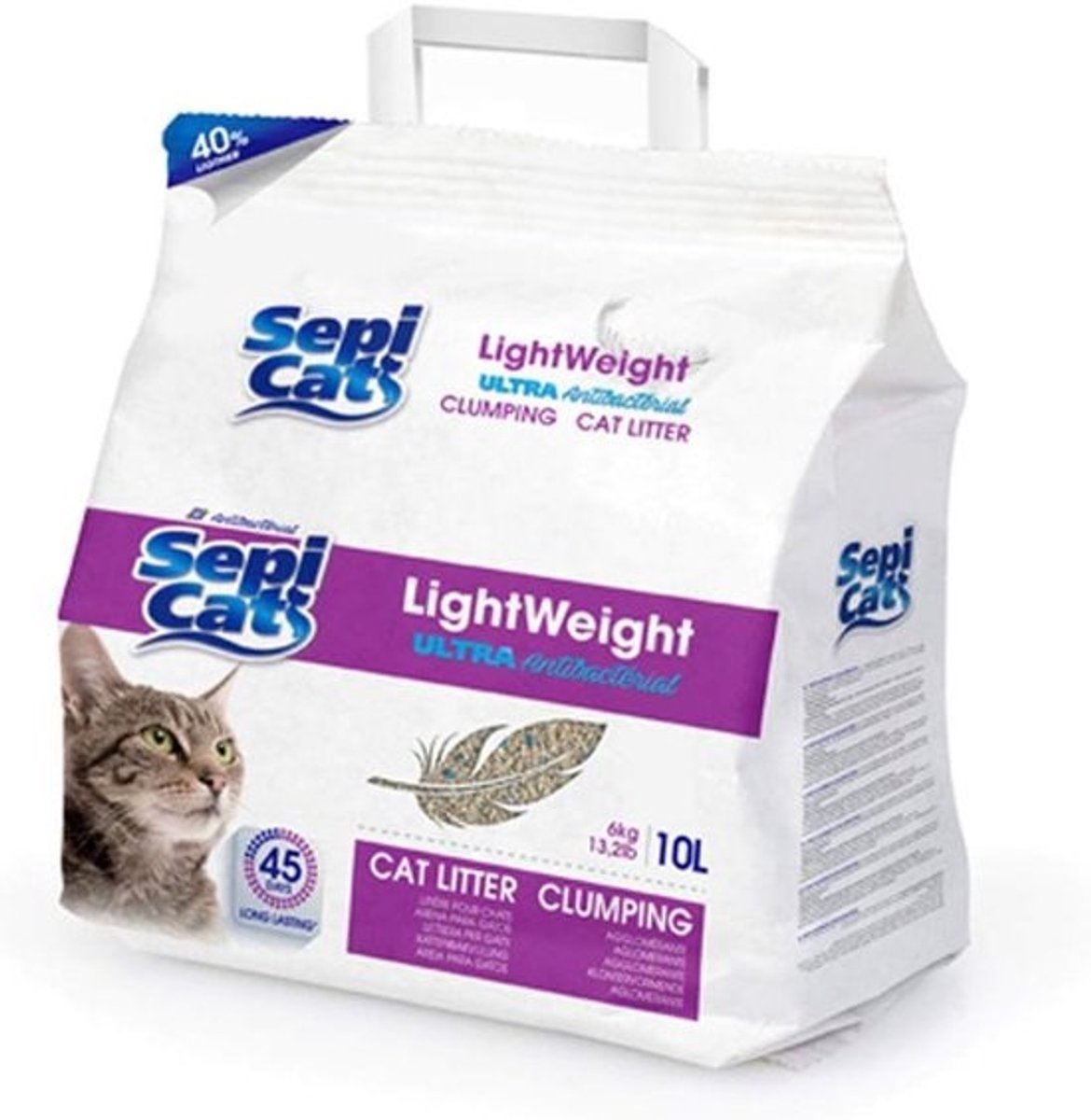 Kattenbakvulling Zand - Absorberend Grit - Hygiënische Kattenbak - Ultra Lichtgewicht - 10 Liter