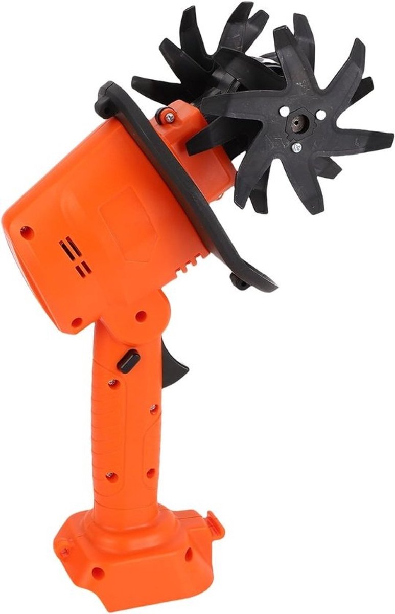 Draadloze Helmstokcultivator - Elektrische Tuinfrees - Grond Bewerken - Lichtgewicht Ontwerp - 10 Cm Diep - Zwart