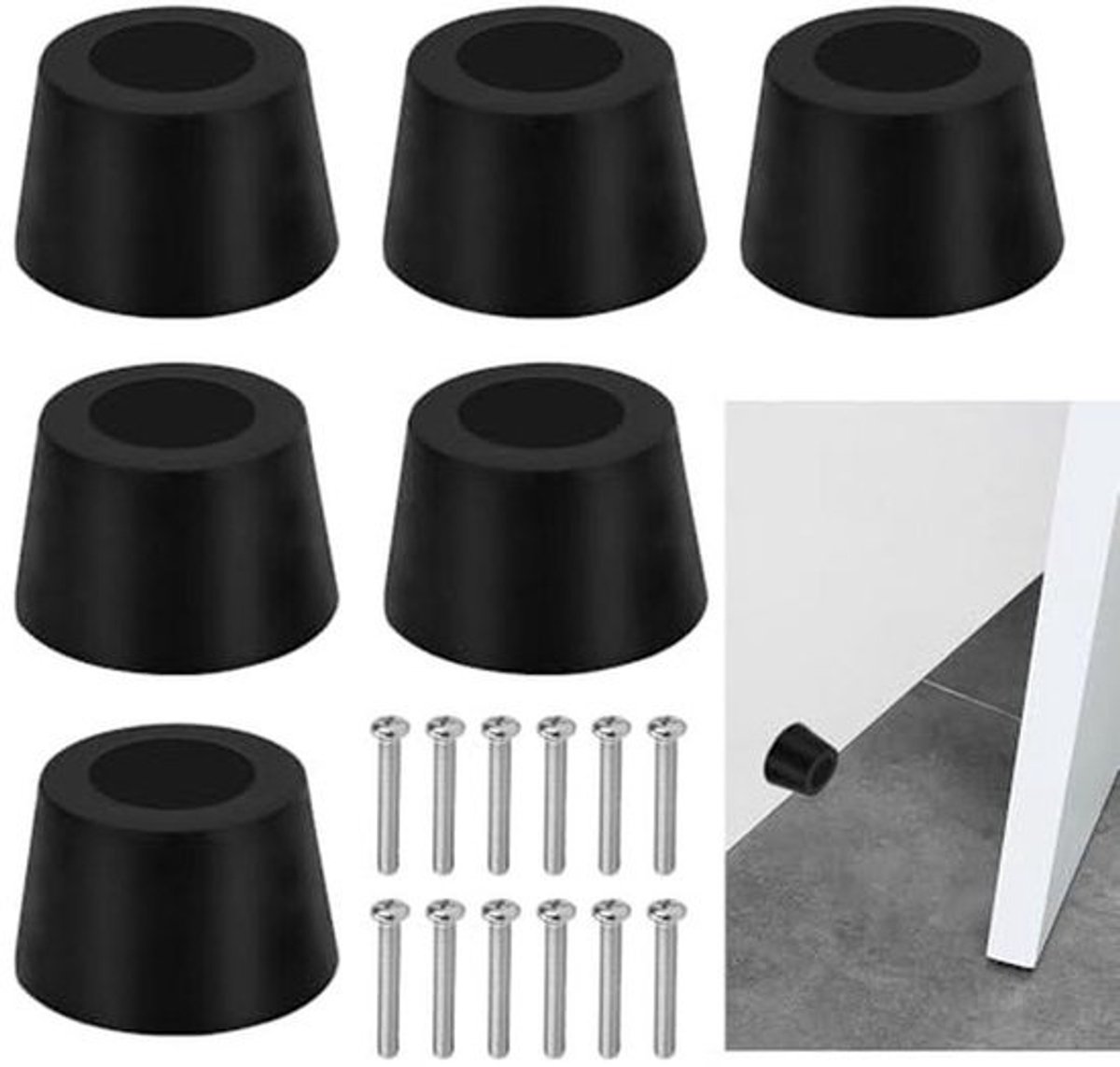 Deurstopper 3 Pack voor Plinten