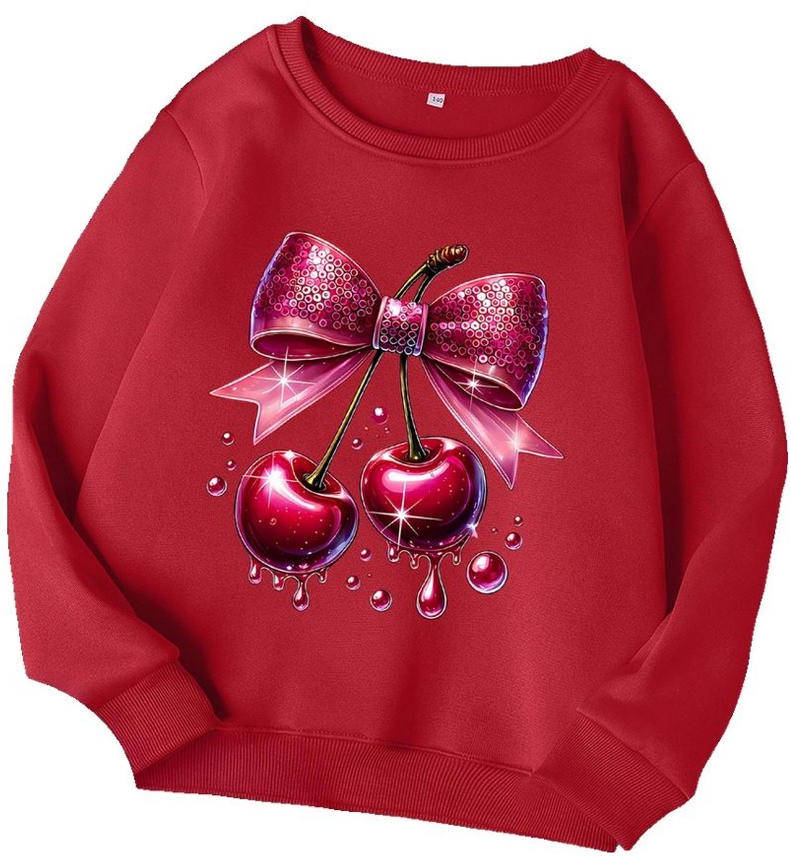 Currero Sweater Meisjes Sweaters Sweatshirt Hoodie Warme Trui Pullover Jumper Crewneck Vest 11-12 Jaar Rood