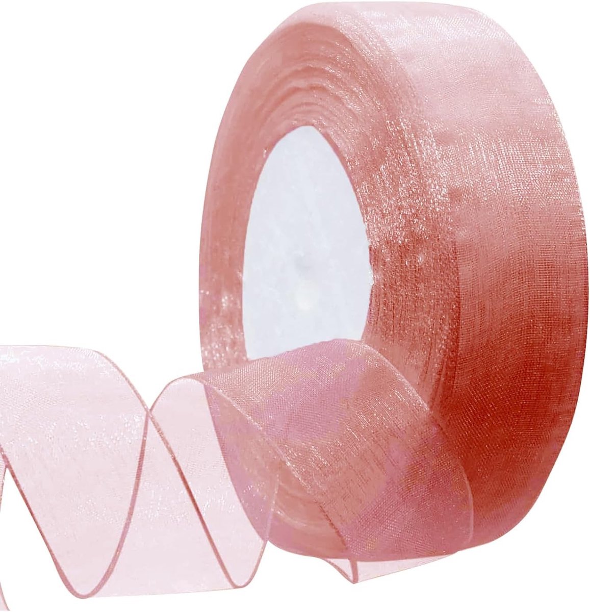 Transparante Champagne Organza Lint 45m x 2cm voor Bruiloften, Cadeaus en DIY Decoratie Craft Band voor Feestelijke Versieringen