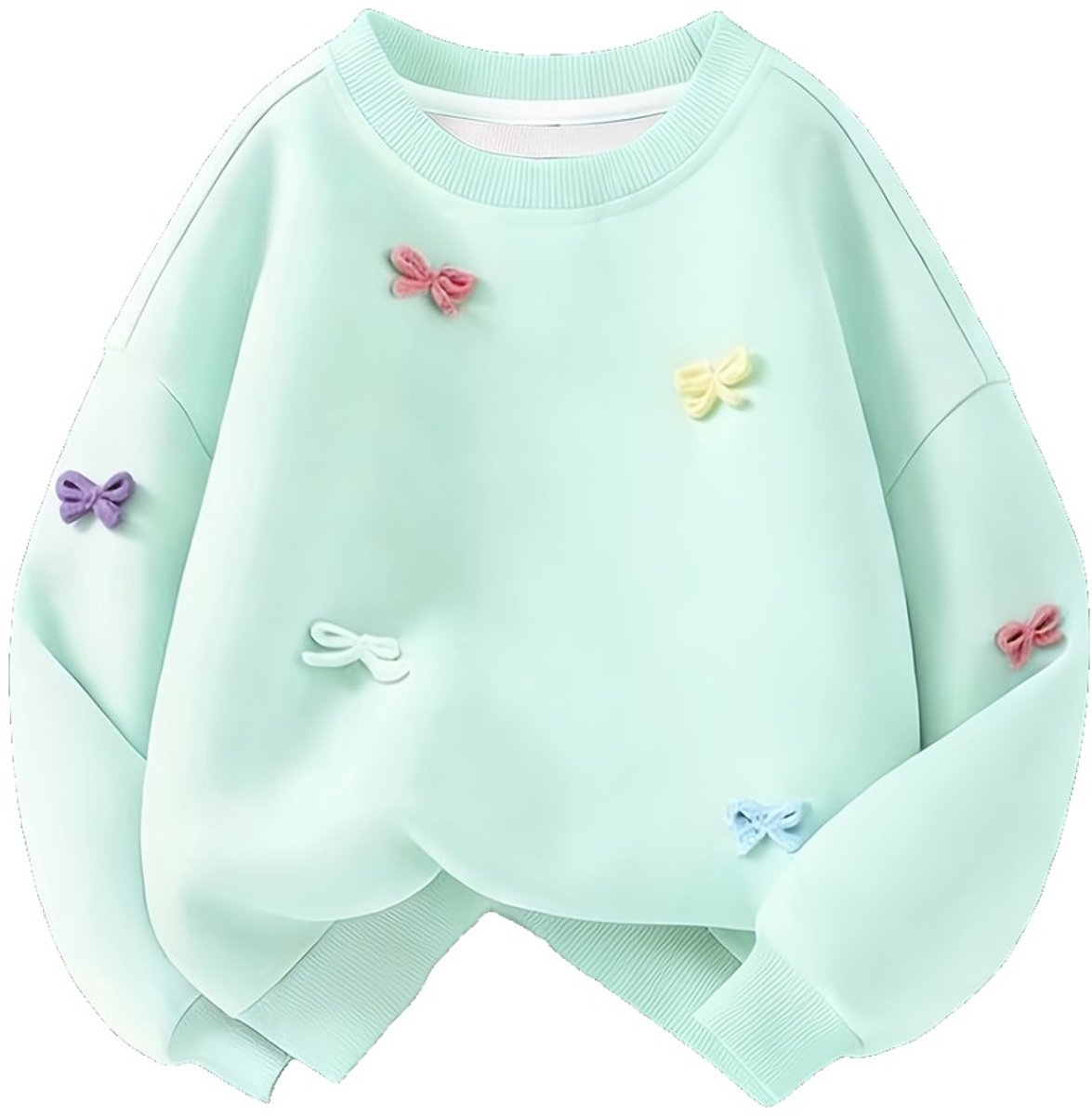 Currero Sweater Meisjes Sweaters Sweatshirt Hoodie Warme Trui Pullover Jumper Crewneck Vest 11-12 Jaar Groen