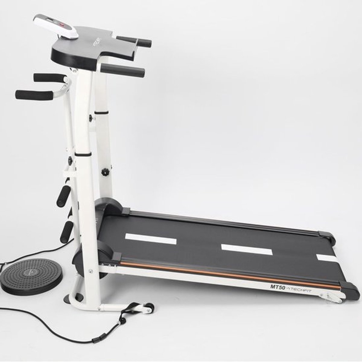 Mechanische Loopband - Inklapbaar Fitnessapparaat - Thuis Trainen - 3 Standen Helling - 100x35cm Loopvlak - Zwart