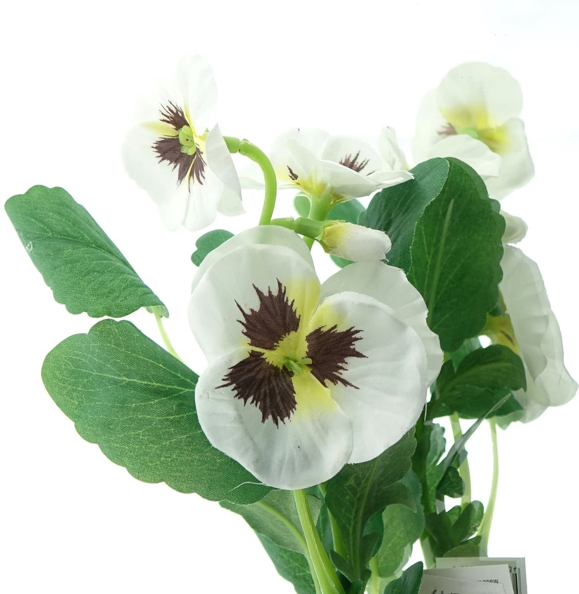 Gasper Viooltje wit met oog 34 cm - kunstbloem