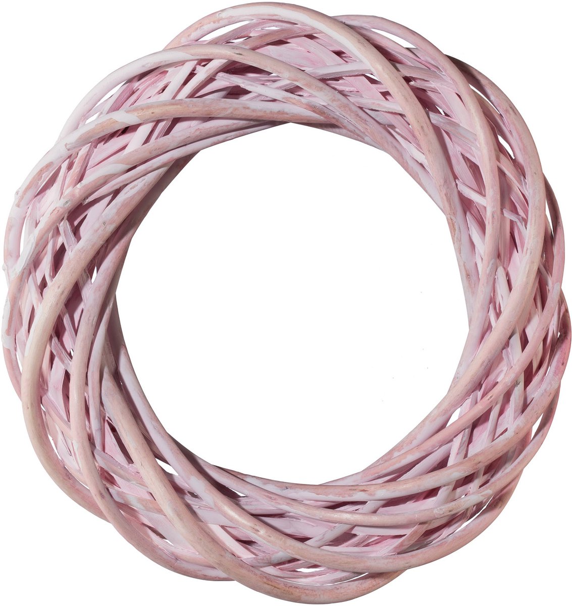 Gasper Rotan krans roze washed Ø 25 cm