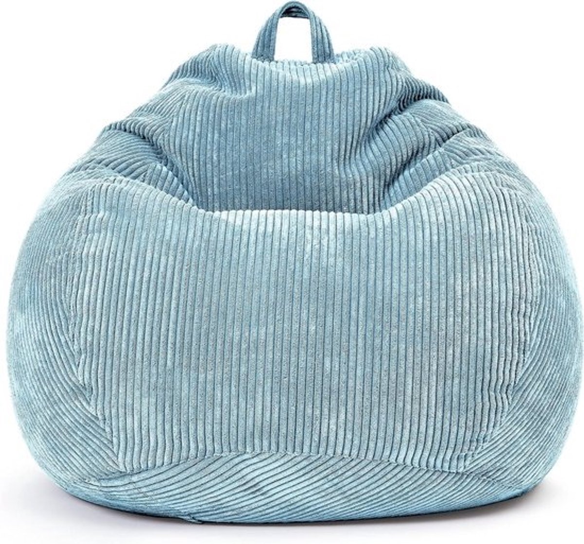 Zitzakhoes Corduroy - Hoes Zitzak Zitzak Cover - Comfortabel Zitten - Met Binnenzak - 90 x 110 cm - Babyblauw