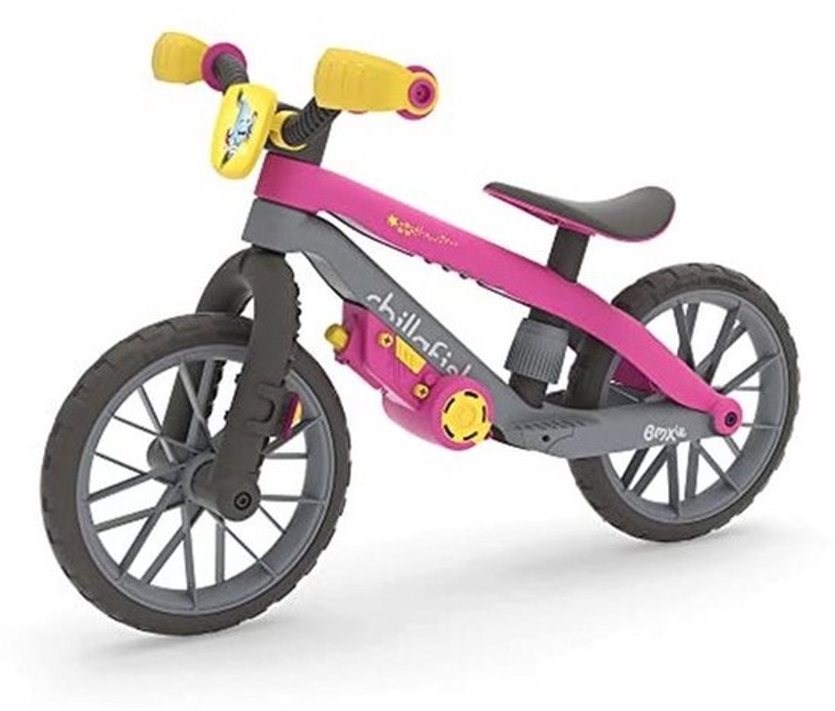 Lichtgevende loopfiets voor kinderen, 12 inch met rem en afneembare speelmotor