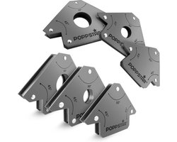 Magnetische Lashoek Set 45° 90° 135° - 2x Klein 2x Medium 2x Groot - Poppstar