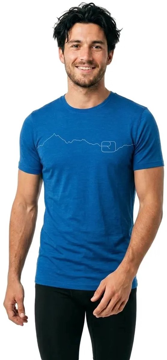 Ortovox 150 Cool Mountain T-shirt Met Korte Mouwen Blauw M Man