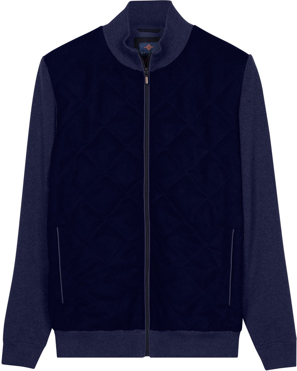 Baileys Navy Lange mouw Regular Fit Vest 622172 60
