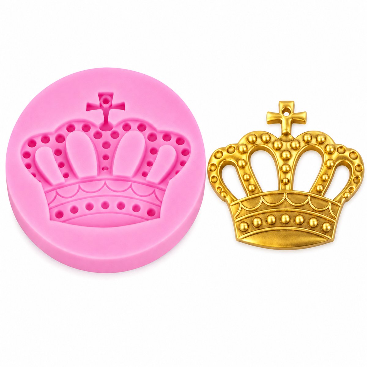 Fondant mal - uitsteekvormpje - bakvorm - taartdecoratie - koningin kroon 1 stuks
