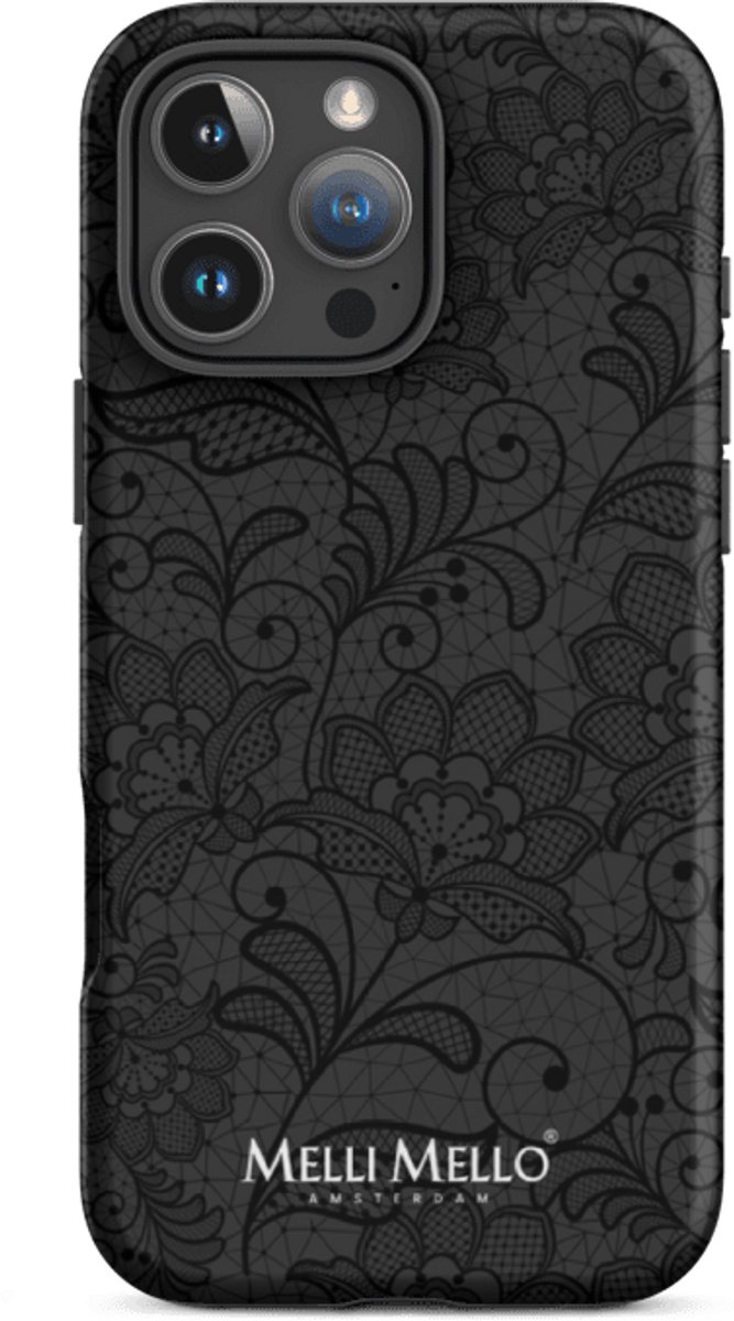 Melli Mello Telefoonhoesje Midnight Lace (Tough Case) - Apple iPhone 16 Pro Max