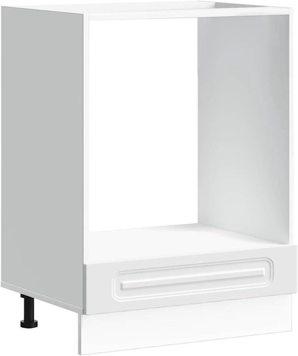 Fornuis ombouwkast - Keukenkast opbergkast - Keuken organiseren - Verstelbare poten - 60x46x81.5 cm - Wit