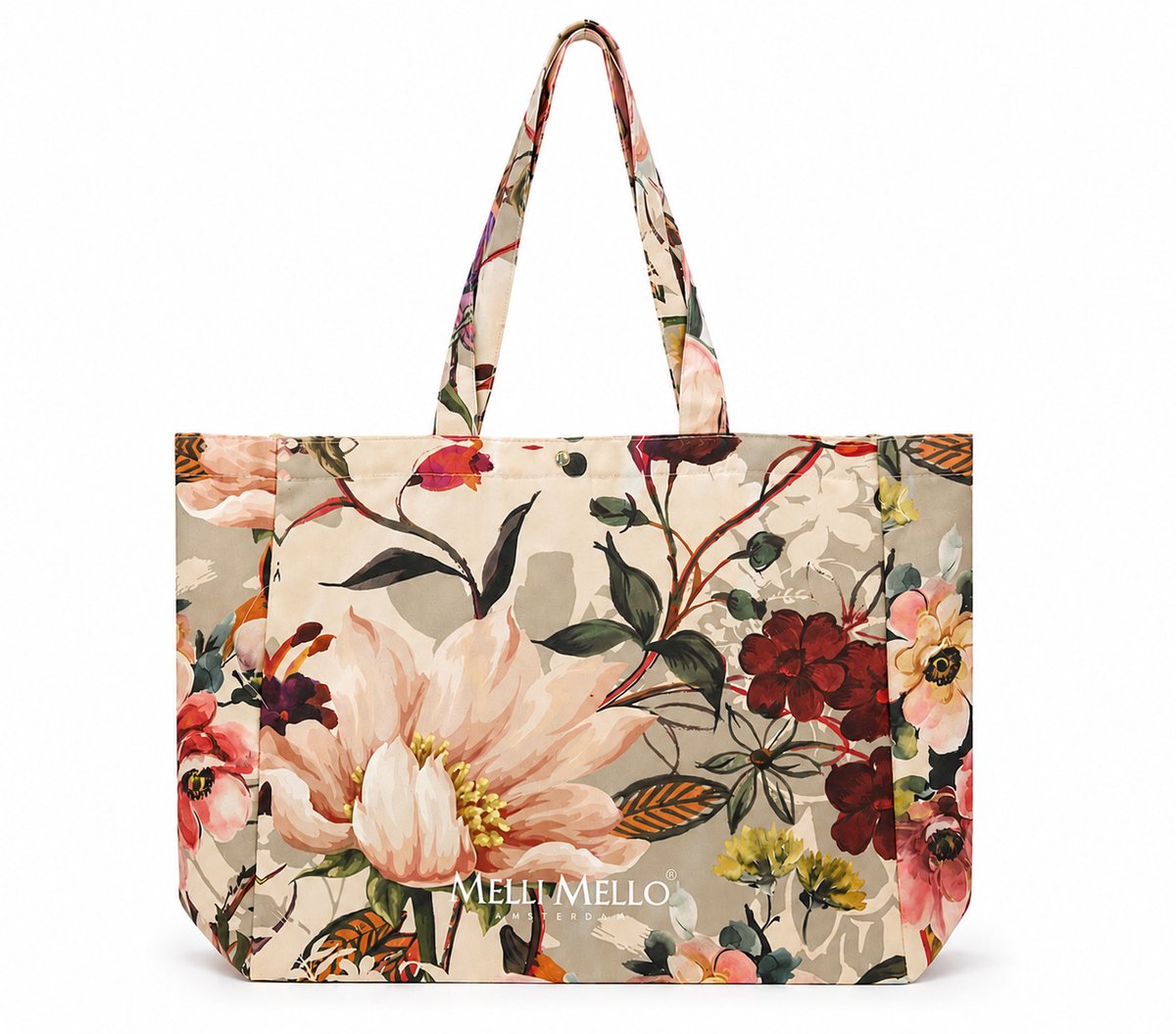 Melli Mello Totebag Botanical Bloom - Polyester/Katoen / 42 x 38 cm