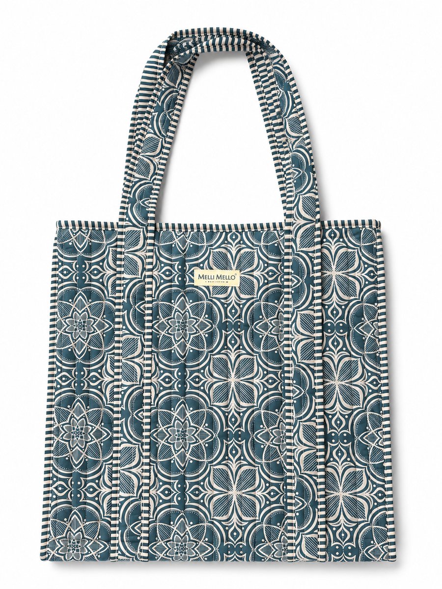 Melli Mello Strandtas Floral Mandala - Polyester / 39 x 12 x 25 cm
