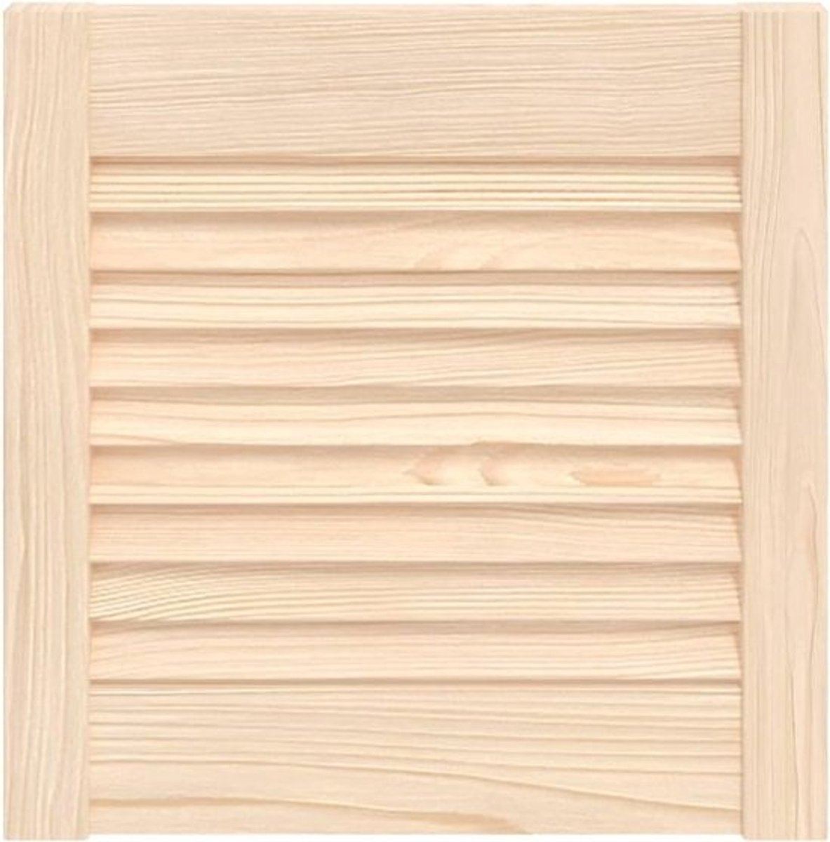 Kastdeur met lamellen - Houten deur paneel - Meubel renovatie - Massief grenenhout - 395x394 cm - Naturel