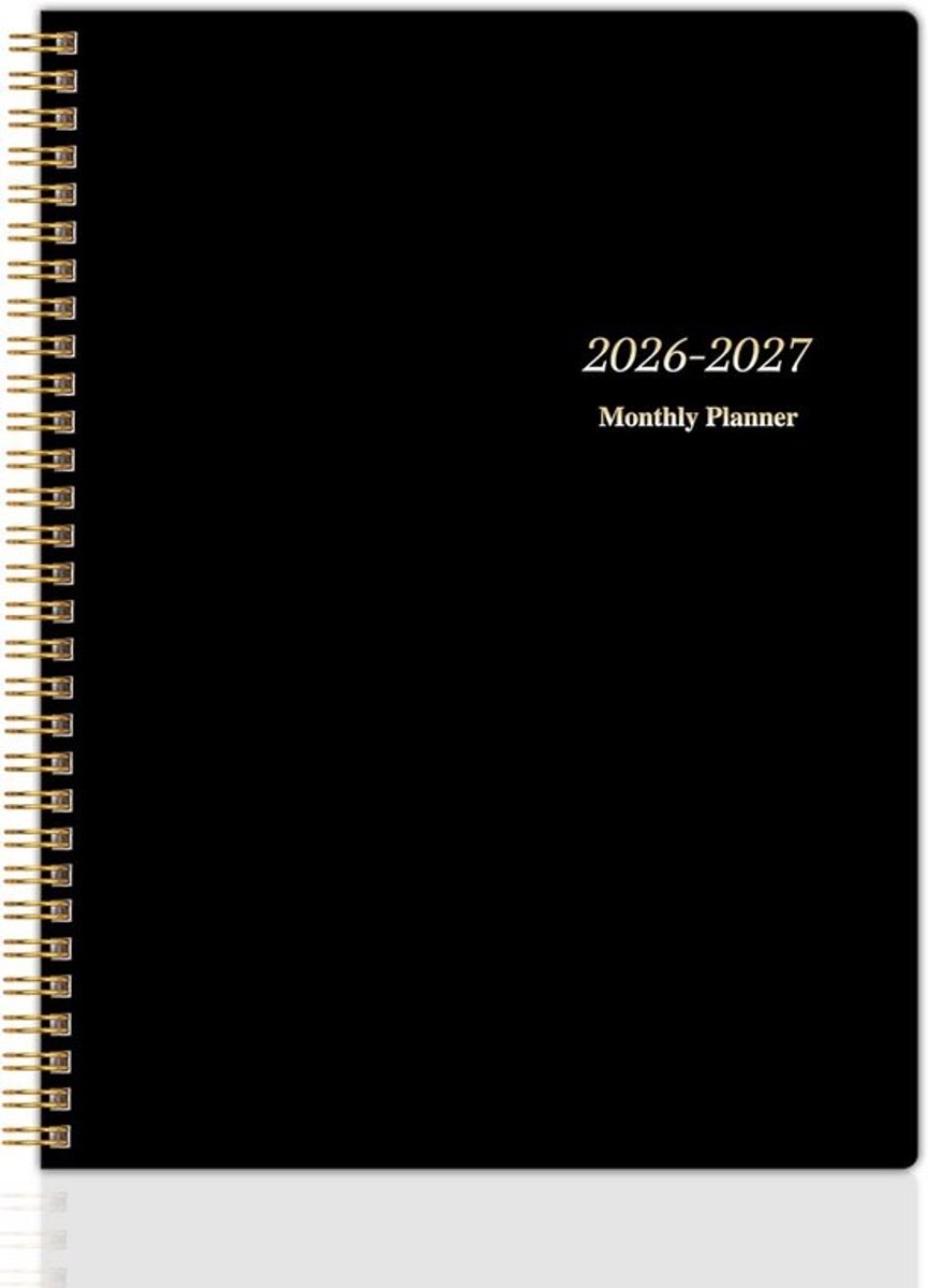 Grote Maandplanner 2026-2027 (24 Maanden) met Agenda, Takenlijst en Doelenplanner | Spiraalgebonden Kalender