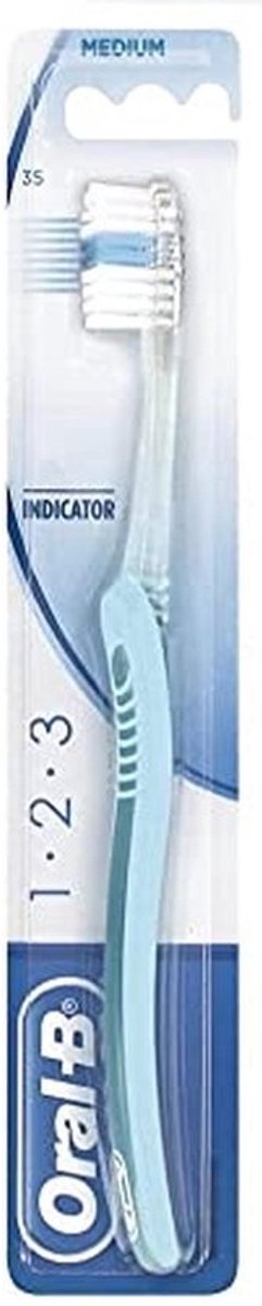 Indicator 35 Medium Handborstel met Korte Kop - 6 Stuks