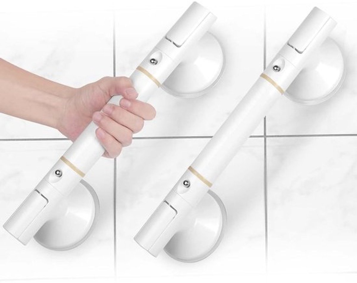 Douche- en Wc-Handgrepen Voor Senioren - 2 Stuks Zuignap Beugels Zonder Boren