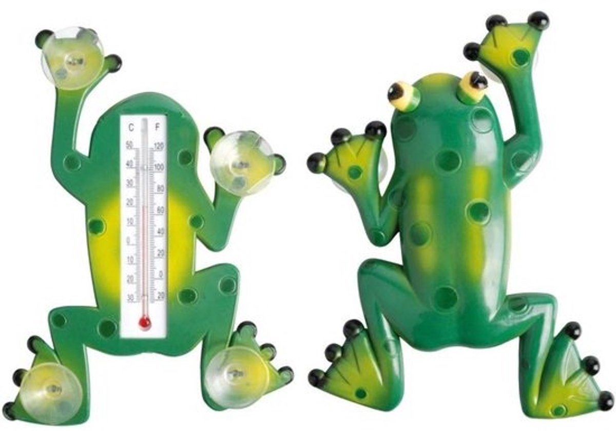 Decoratieve Buiten Thermometer in Kikker Vorm – Temperatuurmeter voor Raam