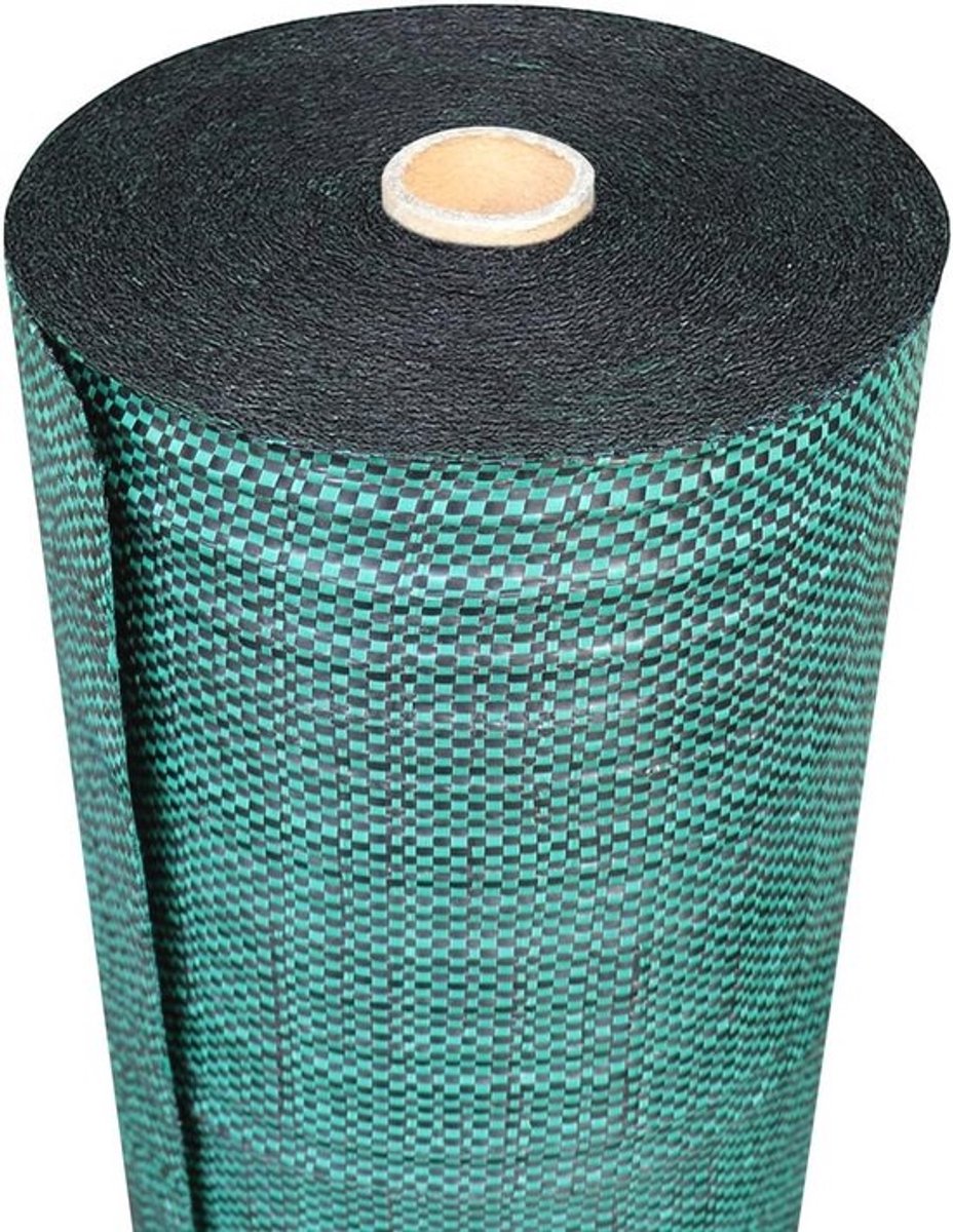 Mulchdoek 130 g/m² voor tuin, paden en gewassen, geotextiel tegen onkruid, hoge sterkte, groen (1,50 x 50 m)